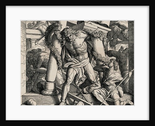 Samson Destroying Building by Anonymous
