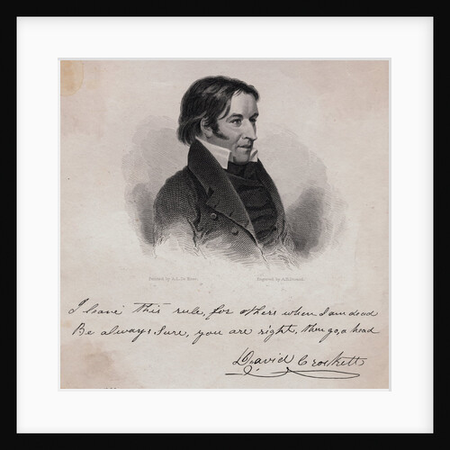 Portrait of David Crockett by Anonymous