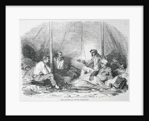 Soldiers Recovering in Field Hospital by Anonymous