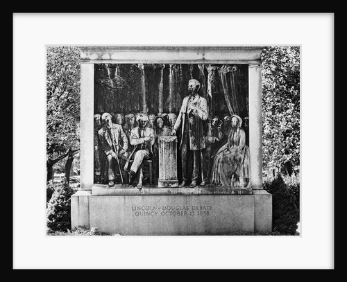 Close-Up:Lincoln/Douglas Debate Monument by Anonymous
