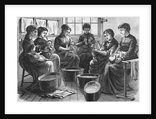 Women Washing Babies by Anonymous