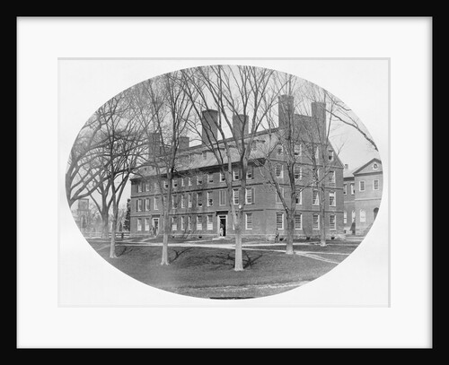 Exterior of Early Massachusetts Hall at Harvard University by Anonymous