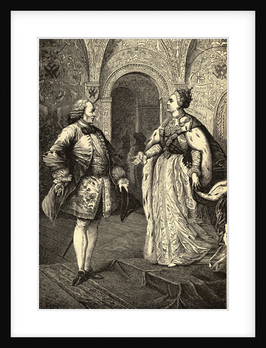 Denis Diderot and Catherine II "The Great" by Anonymous