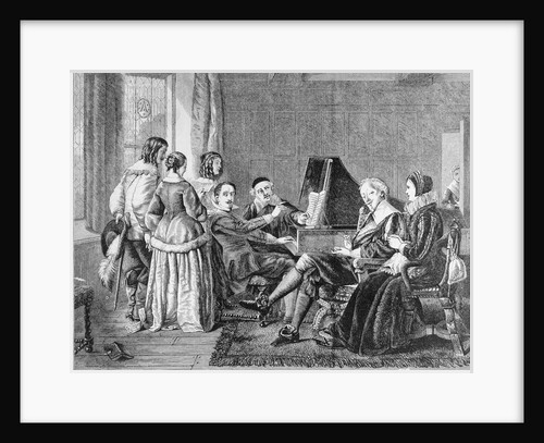 A Family Participating in the Singing of a Madrigal by Anonymous