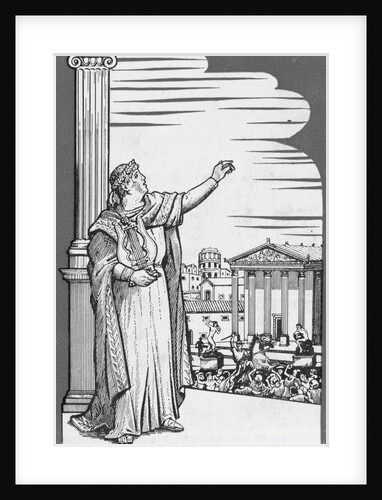 Illustration of Nero Speaking to the People by Anonymous