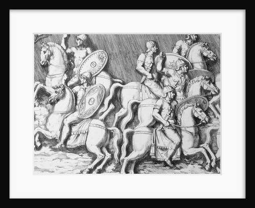 Trajan Leading His Cavalry on Horseback by Anonymous