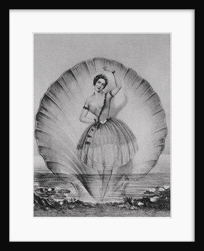 Drawing Depicting Ballerina on Beautiful Setting by Anonymous