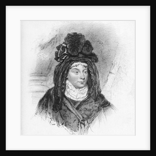 Queen Charlotte Sophia Wearing Elaborate Headdress by Anonymous