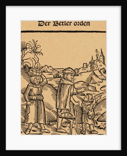 Beggar Conversing with Traveler by Anonymous