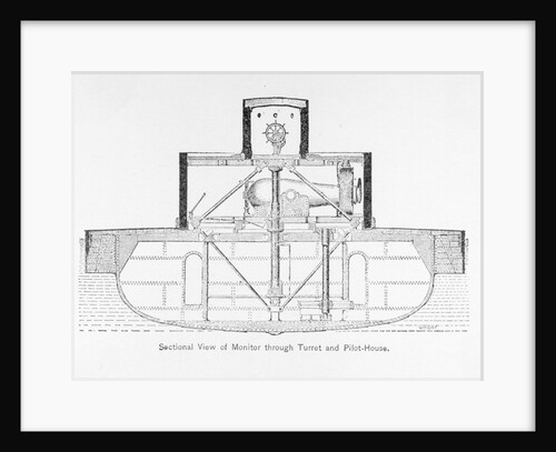 Illustration of Monitor Turret and Pilot-House by Anonymous