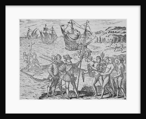Christopher Columbus and His Men at Haiti by Anonymous