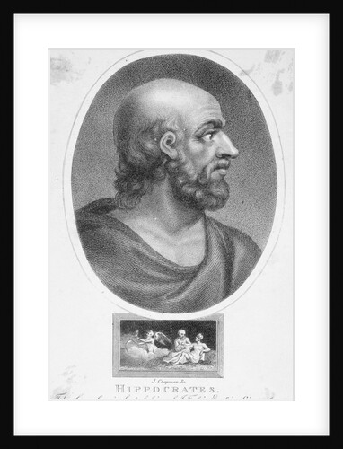 Profile Drawing of Greek Physician Hippocrates by Anonymous