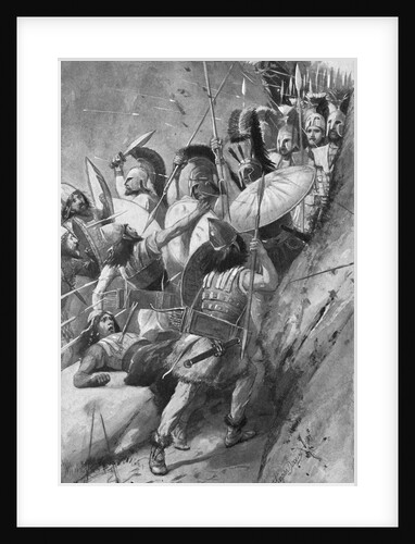 Print Showing the Spartans Capturing Mount Ithome by Anonymous