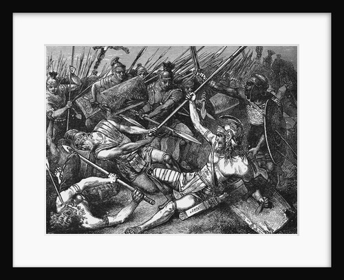 Spartacus During His Fatal Gladiator Battle by Anonymous