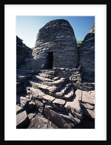 Monks' Beehive Huts at Skellig Island Monastery, Ireland by Anonymous