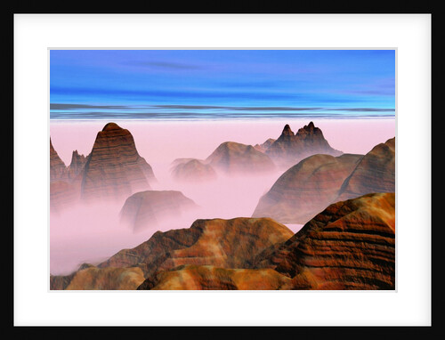 Mist over Rock Formations by Anonymous