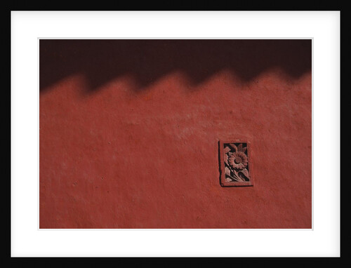 Brick Carving of Flowers on Forbidden City Wall by Anonymous