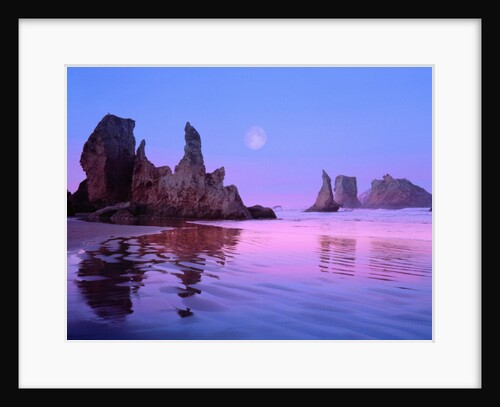 Sea Stacks and Beach by Anonymous