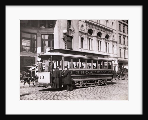 Passengers Boarding Cable Car by Anonymous