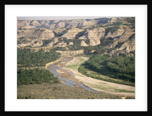 Badlands and Little Missouri River by Anonymous