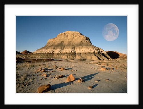 Moon and Rock Formation by Anonymous