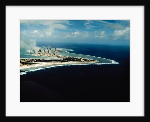 Smoke Rising from Wake Island by Anonymous