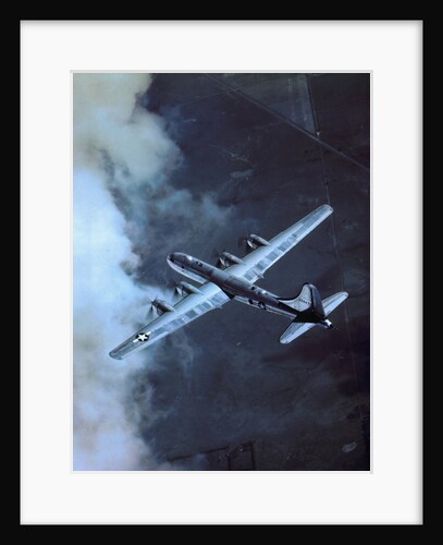 USAF B-29 Superfortress Bomber in Flight by Anonymous