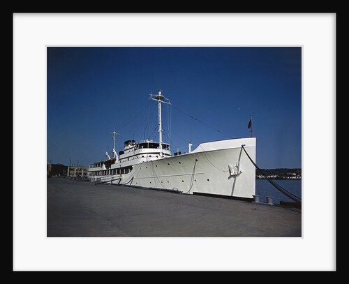 Dining Room Aboard Presidential Yacht by Anonymous