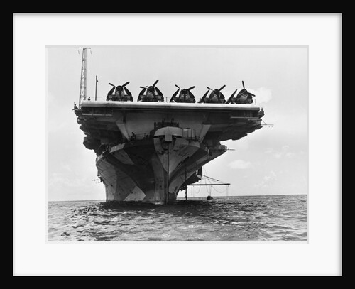 USS Hornet with Planes on Deck by Anonymous