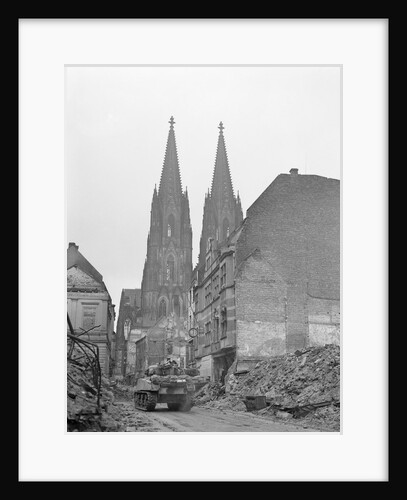 View of Cathedral Among Ruins by Anonymous