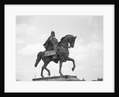 Statue of Prince Otto Von Bismarck Seated on a Horse by Anonymous