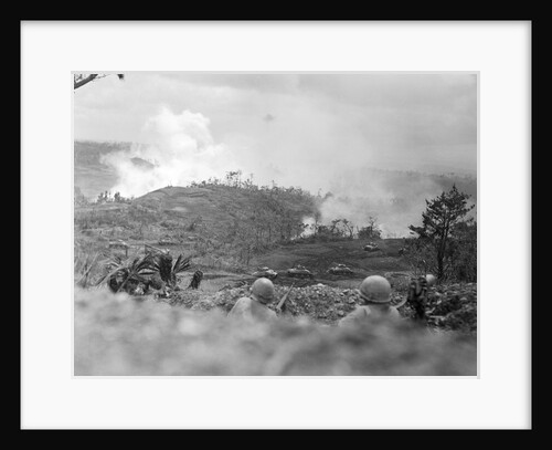 Infantrymen Lying on Ground at Lookout by Anonymous