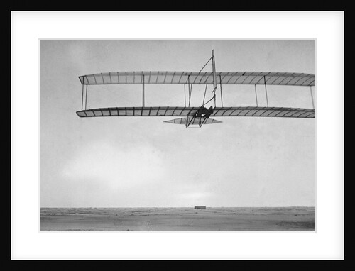 View of Early Airplane in the Sky by Anonymous