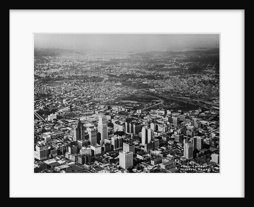 Aerial View of Houston and Surrounding Suburbs by Anonymous