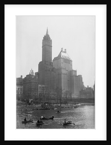 People Boating in Central Park by Anonymous