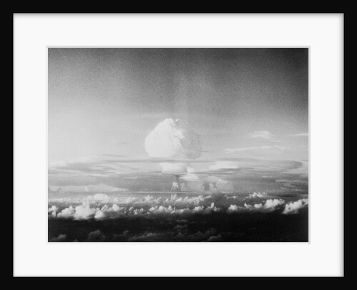 View of Hydrogen Bomb Mushroom Cloud Rising by Anonymous