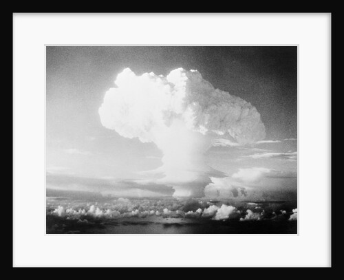 View of Hydrogen Bomb Mushroom Cloud Rising by Anonymous
