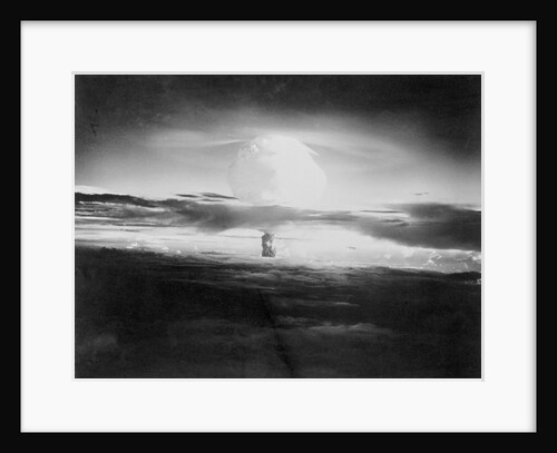 View of Hydrogen Bomb Mushroom Cloud Rising by Anonymous
