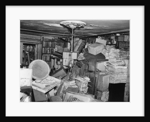 Ramshackled Room of Furniture and Items by Anonymous