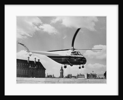 Helicopter Landing on Air Strip by Anonymous