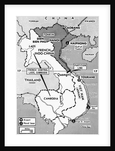 Map Showing French Occupation in Indo-China by Anonymous