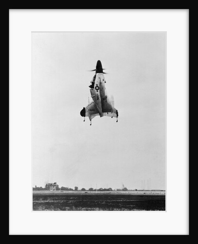 The Convair XFY-1 Plane During Takeoff by Anonymous
