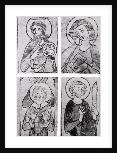Frescoes on the Wall at St. Mary's Church by Anonymous