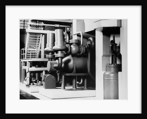 Interior View of Scale Model Nuclear Power Plant by Anonymous