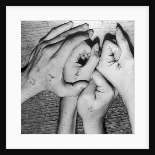 Hands of Gang Members by Anonymous