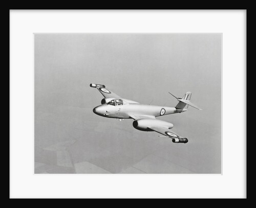 Gloster Meteor Plane in Flight by Anonymous