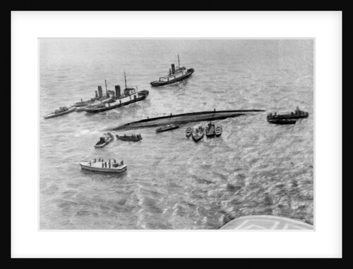 Ships Sailing Around the Toya Maru by Anonymous