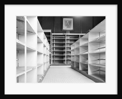 Empty Interior of Ellis Island Library by Anonymous