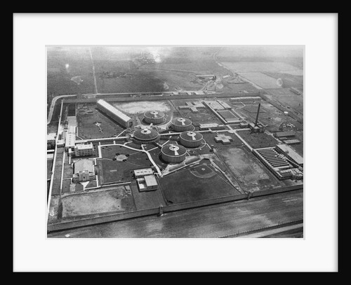 View of Circular Buildings and Landscape at State Prison by Anonymous