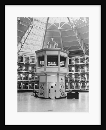 Inside View of Prison Area and Guard Station by Anonymous